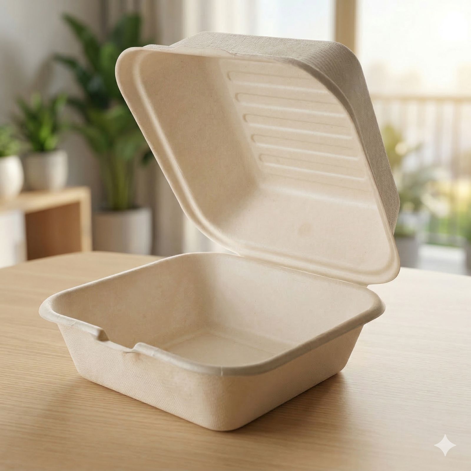 Bagasse Clamshell 5inch